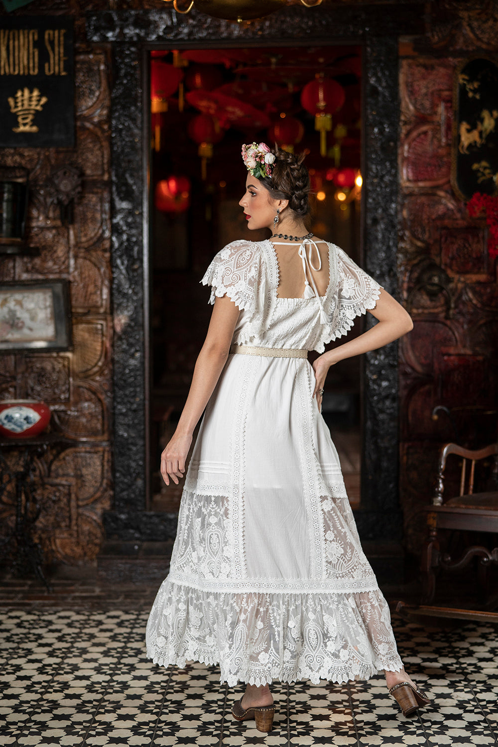 Frida Maxi Dress - Snow White - Senorita by Tulle and Batiste