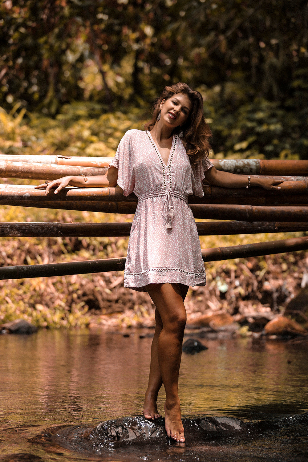 Heather Frill Mini Dress - Primrose Pink - Call me Polka - Tulle and Batiste