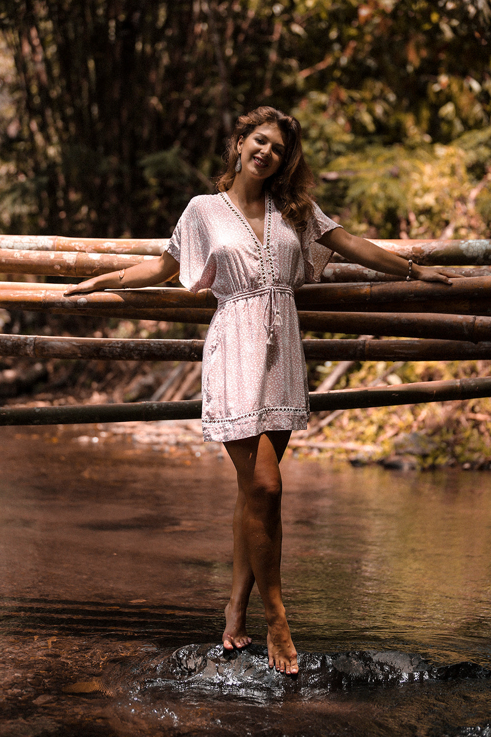 Heather Frill Mini Dress - Primrose Pink - Call me Polka - Tulle and Batiste