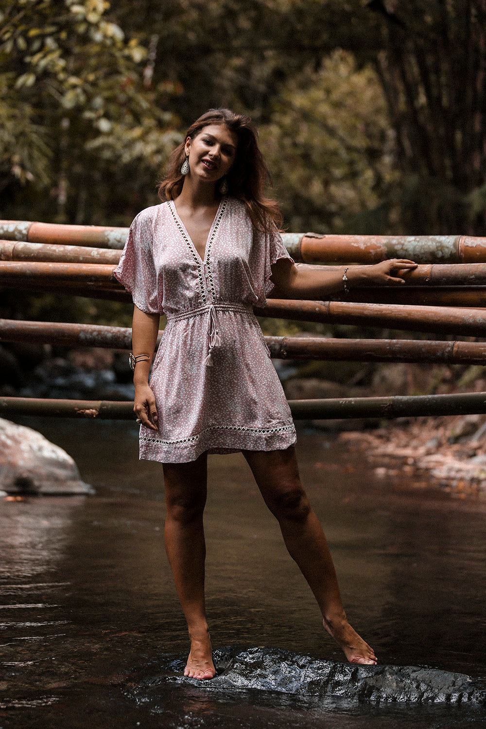 Heather Frill Mini Dress - Primrose Pink - Call me Polka - Tulle and Batiste