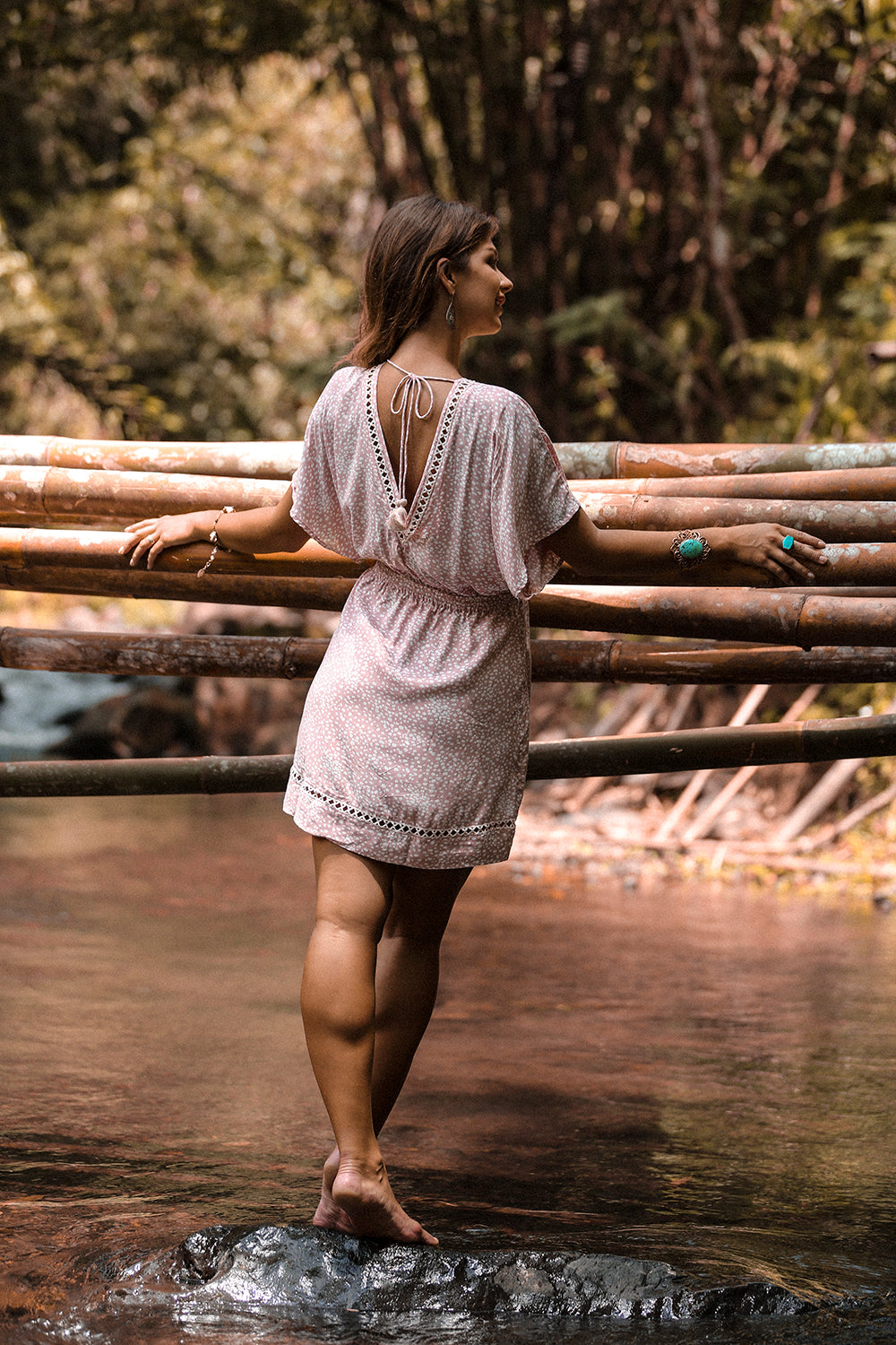 Heather Frill Mini Dress - Primrose Pink - Call me Polka - Tulle and Batiste