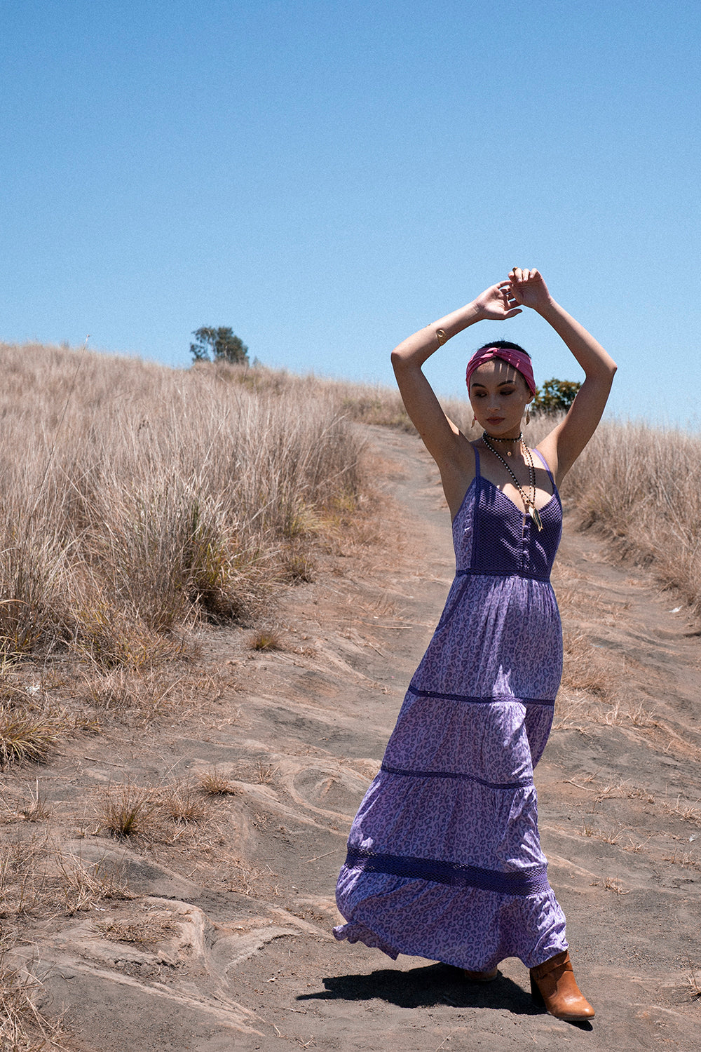 Jasmine Strappy Dress - Lilac - Into the Wild by Tulle and Batiste