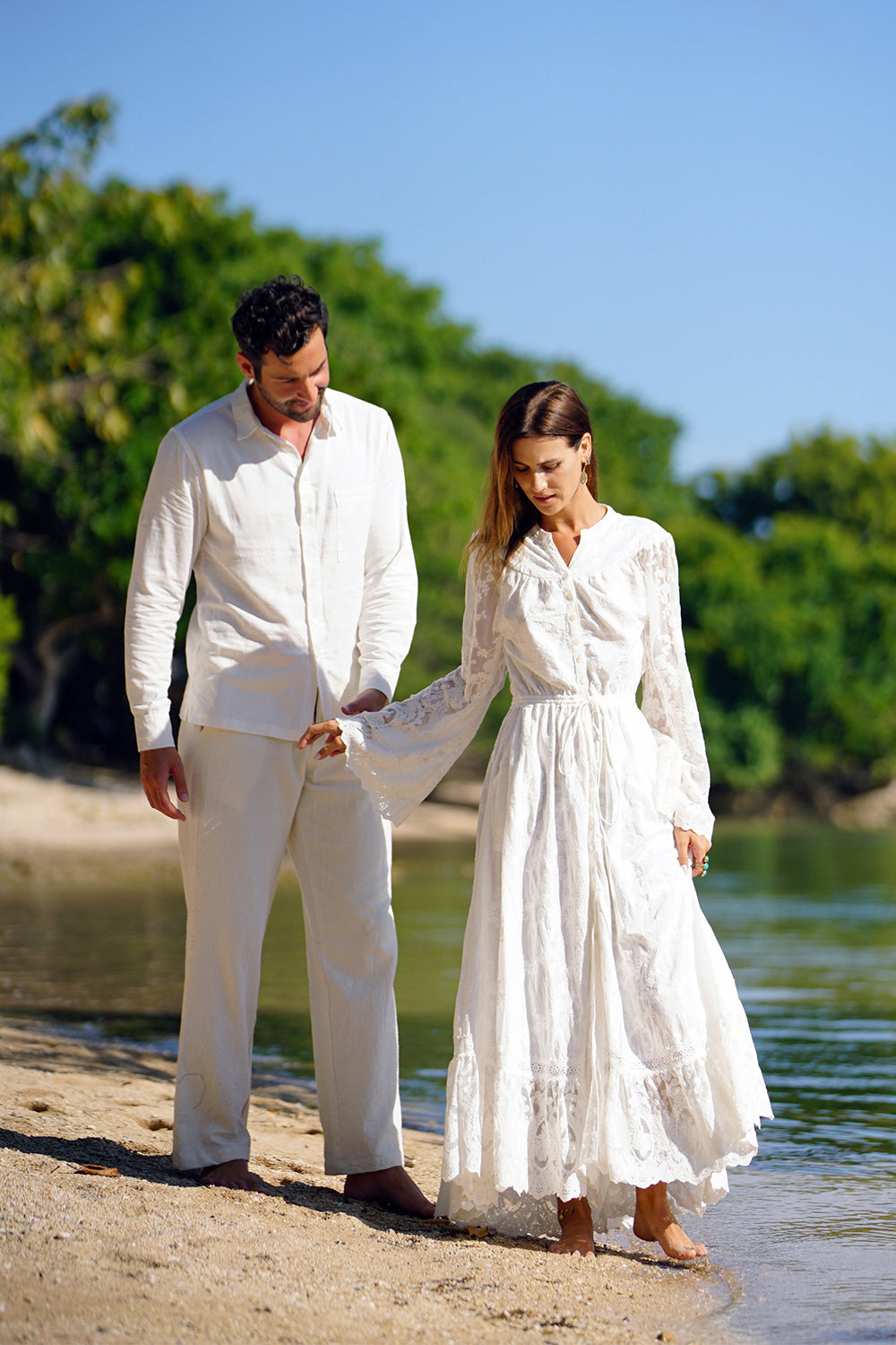 Jamie Shirt - Offwhite - Tulle and Batiste