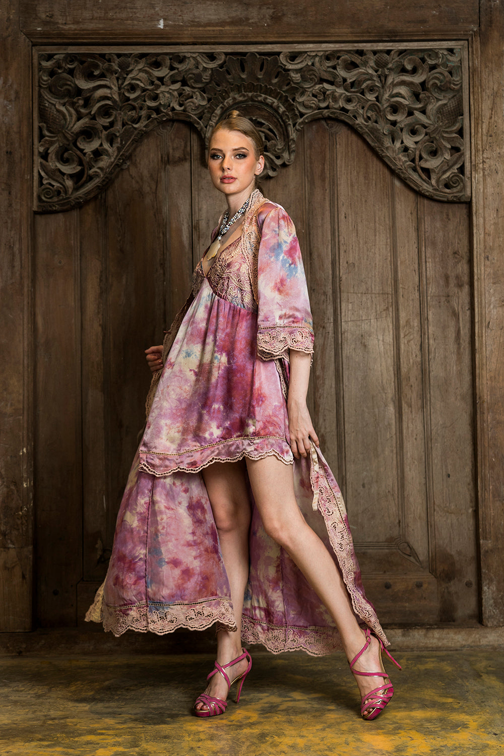 Kandi Queen Mini Slip Dress - Amethyst - Jewel by Tulle and Batiste