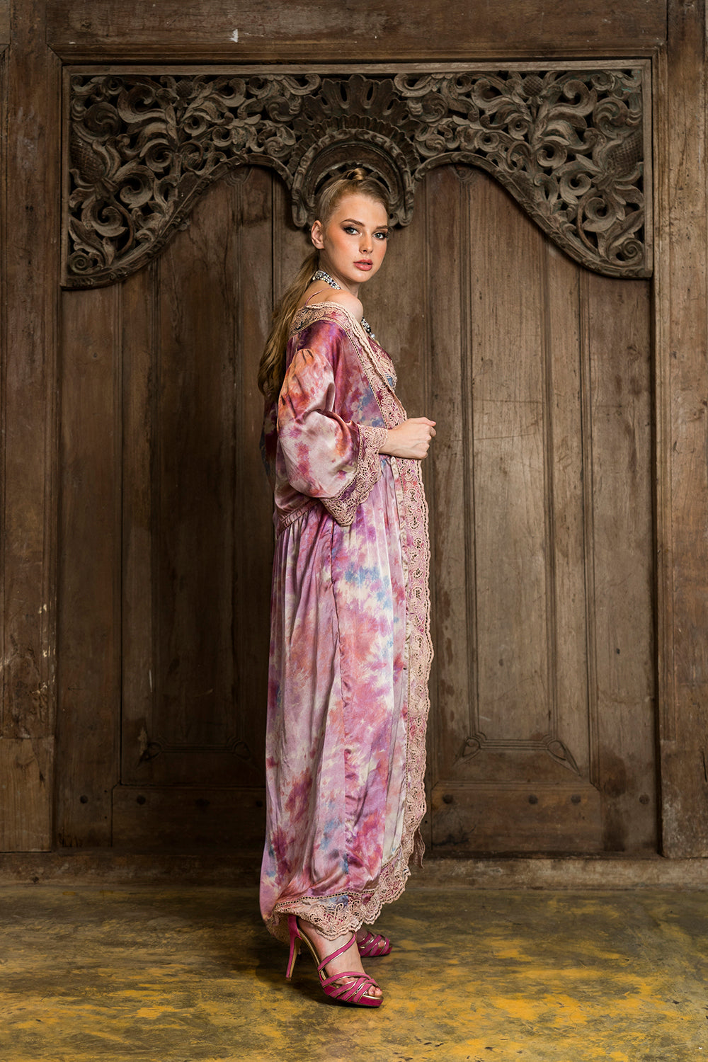 Hannah Long Robe - Amethyst - Jewel by Tulle and Batiste