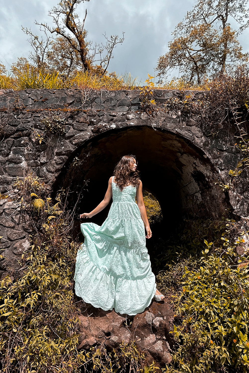 KEMUNING MAXI DRESS - AQUA BLUE - BY TULLE AND BATISTE