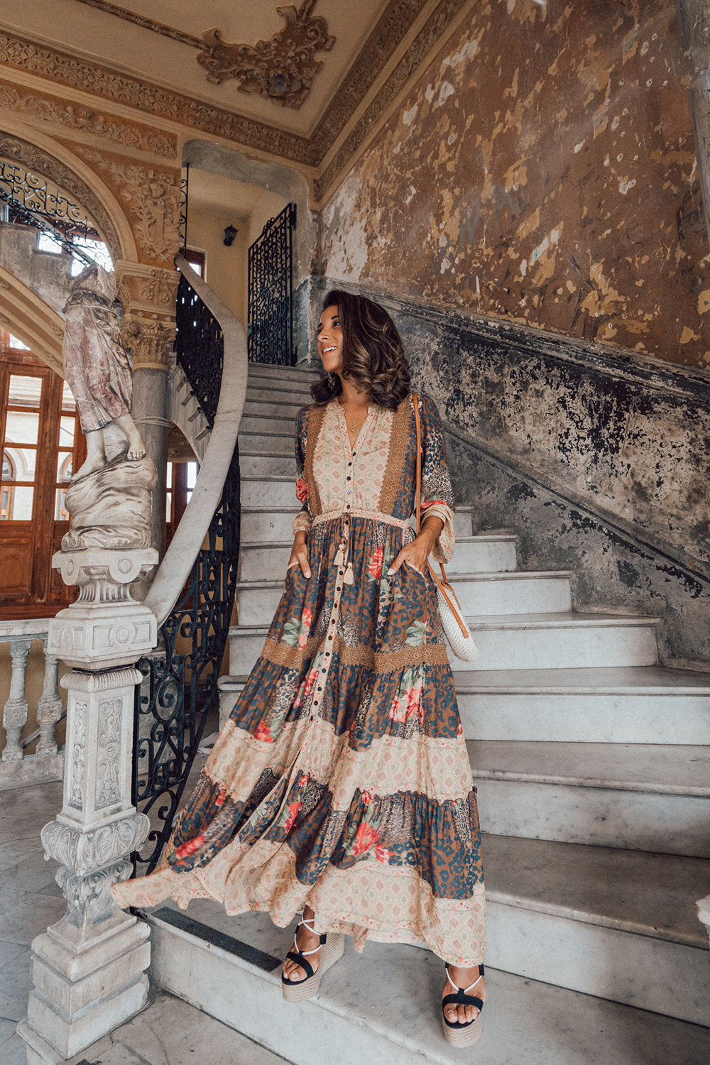 Layla Gown - Pecan - Tulle and Batiste