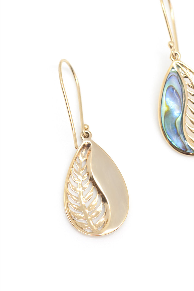 Leaf Me Alone Earrings - Ocean - Tulle and Batiste