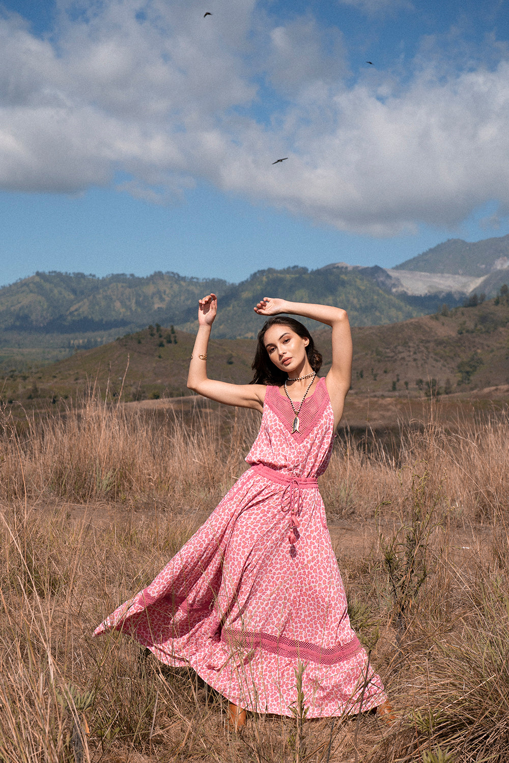 Lily Maxi Skirt - Magenta - Into the Wild by Tulle and Batiste