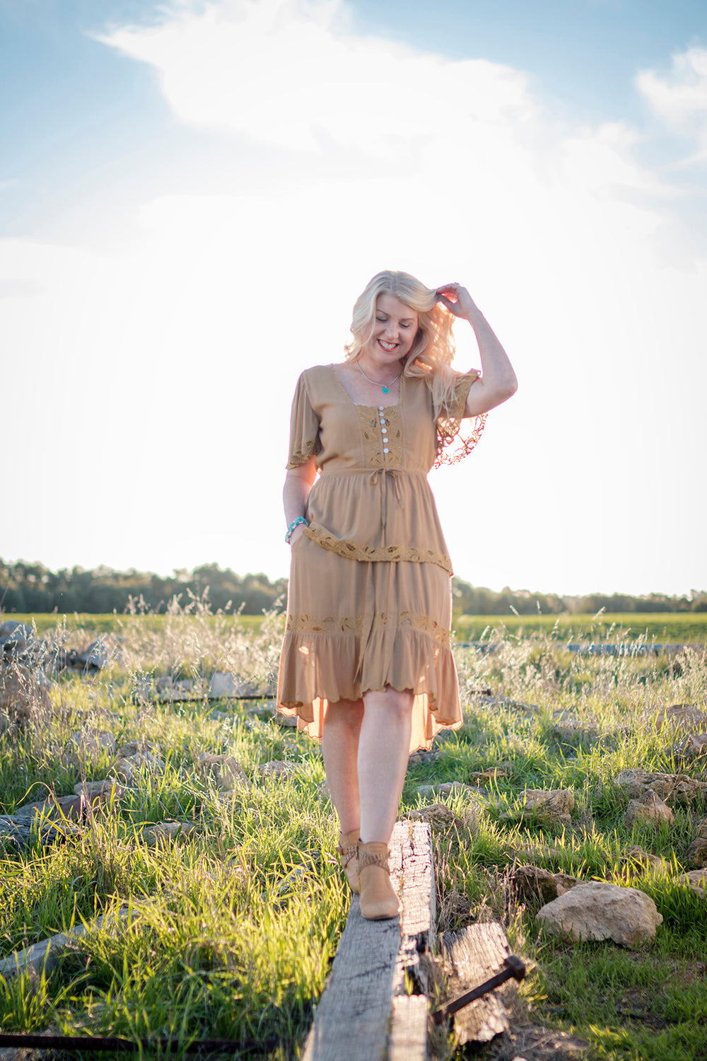 Lotus Midi Skirt - Tulle and Batiste