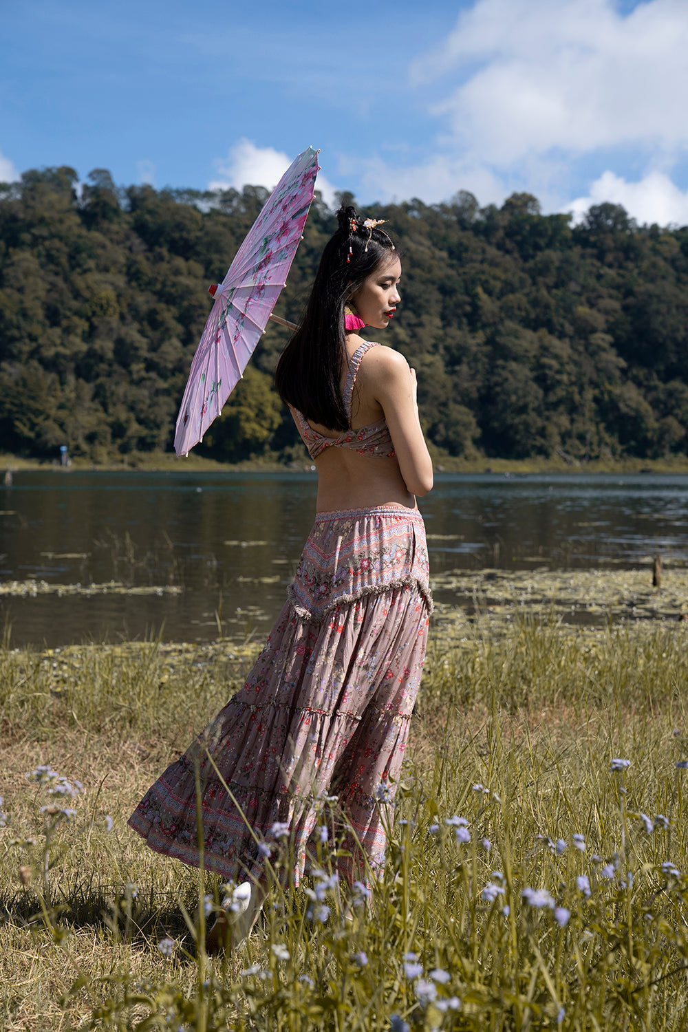 Neveah Frill Skirt - Tulle and Batiste