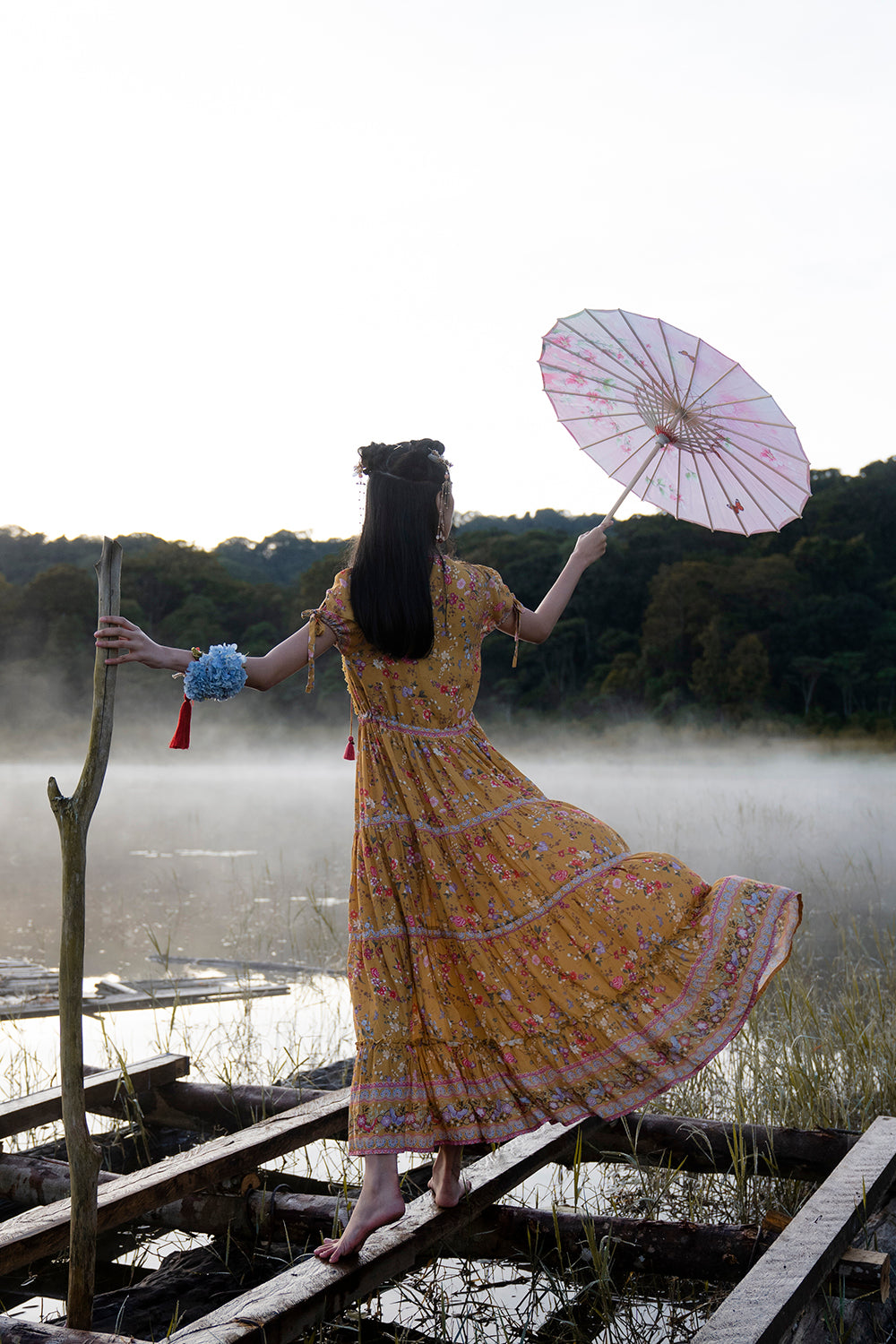 Luna Maxi Dress - Tulle and Batiste