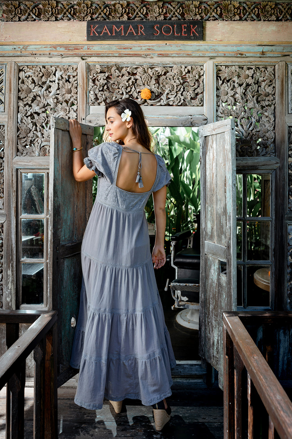 Melasti Maxi Dress - Mirage Grey - Dreamland by Tulle and Batiste