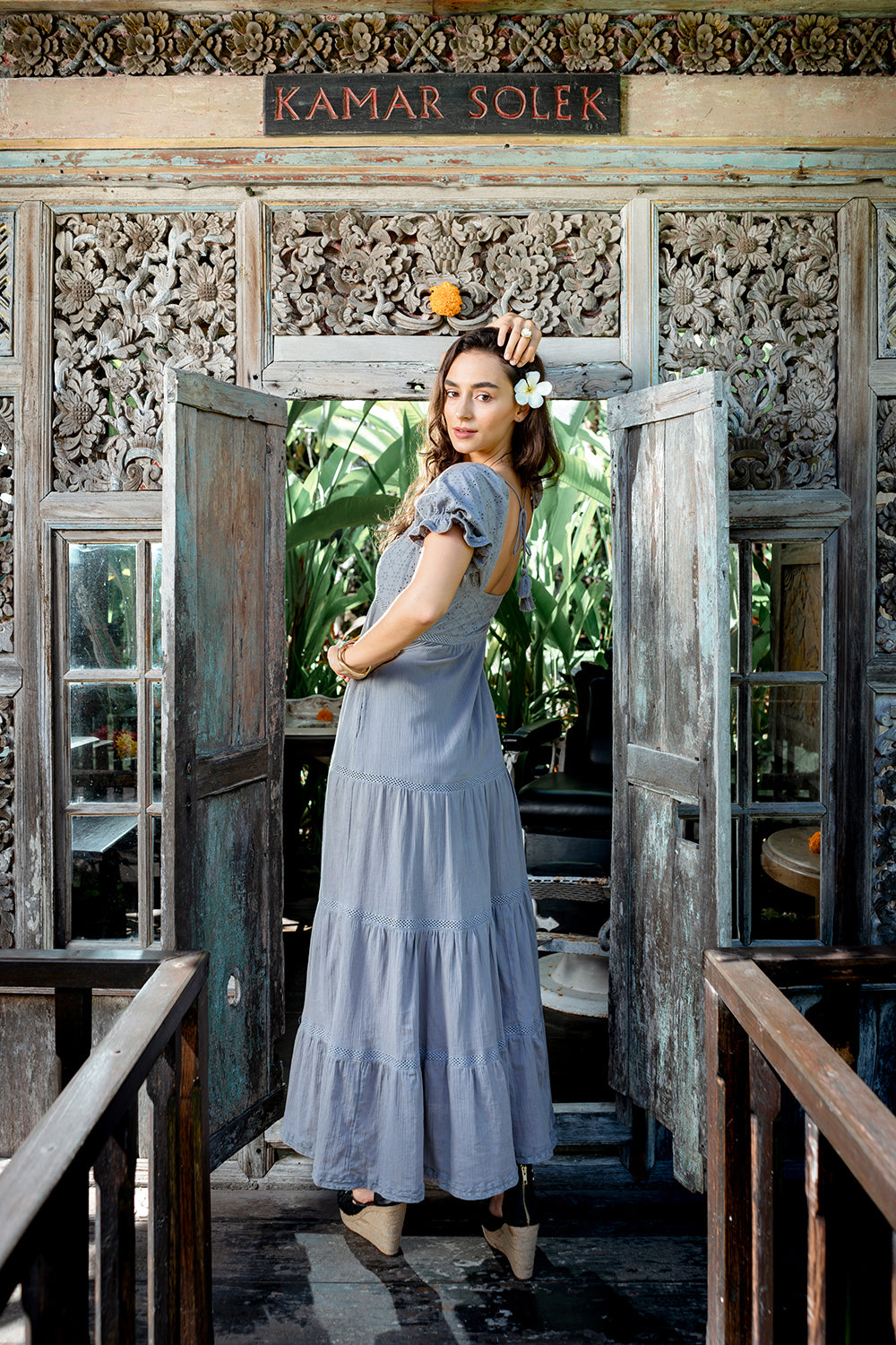 Melasti Maxi Dress - Mirage Grey - Dreamland by Tulle and Batiste