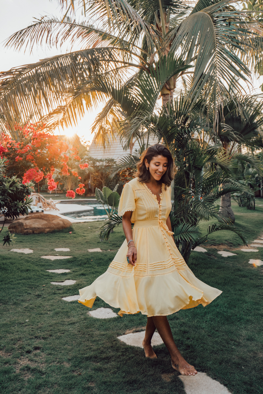 Monaco Dress - Golden Haze - Tulle and Batiste