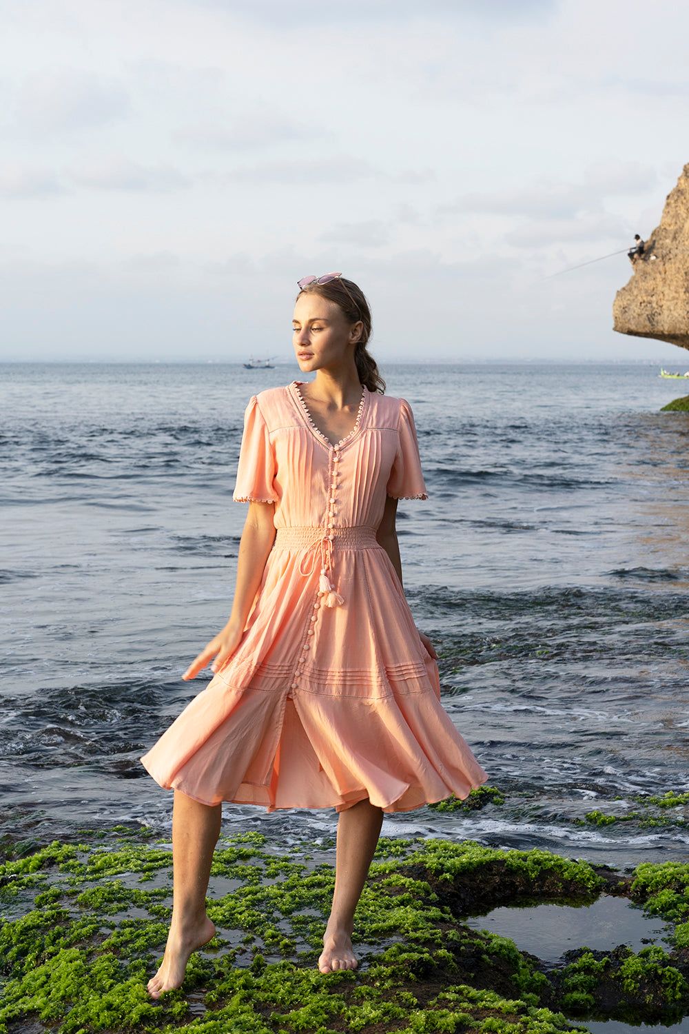 Monaco Dress - Cantaloupe - Tulle and Batiste