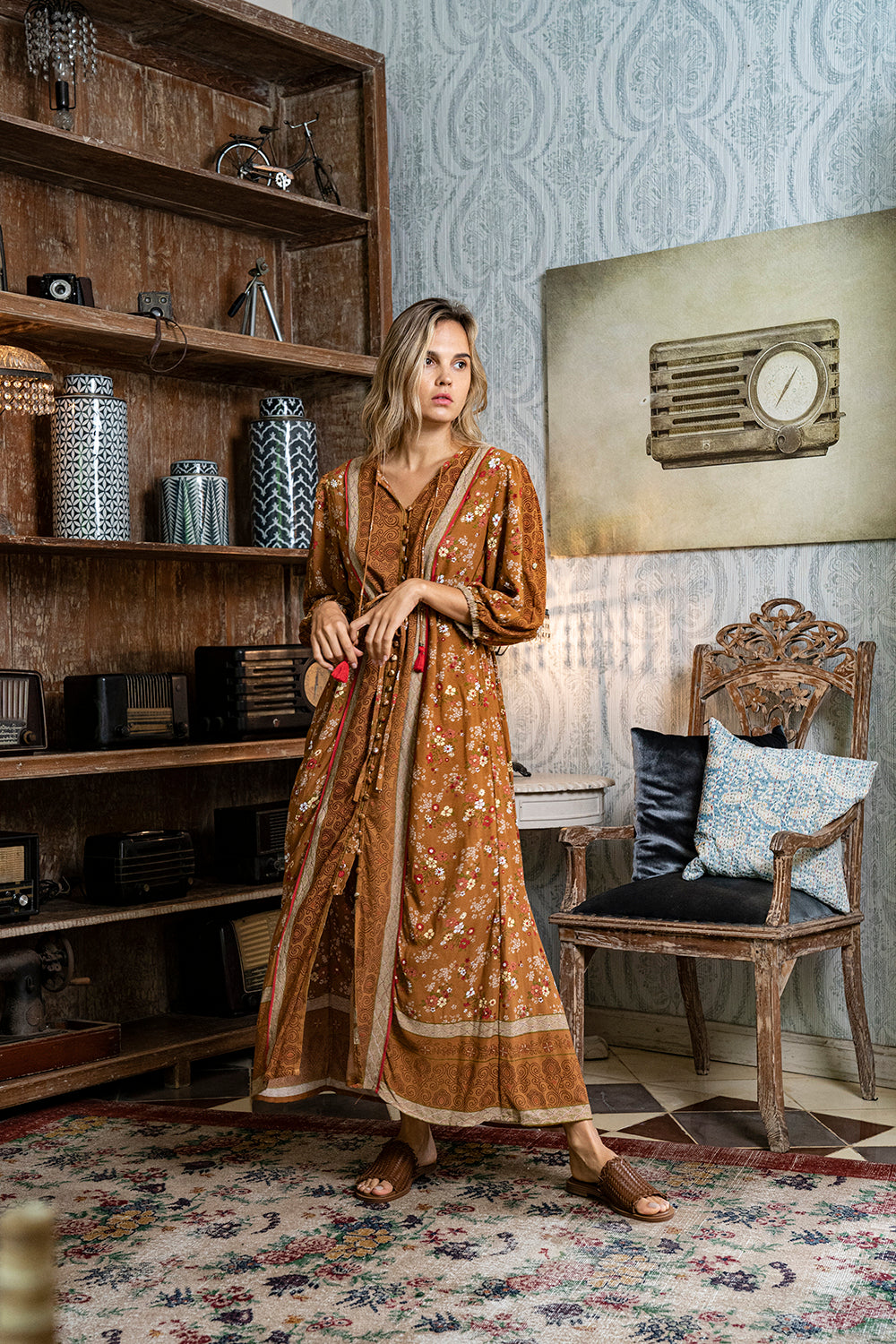 Roseanne Boho Dress - Terracotta
