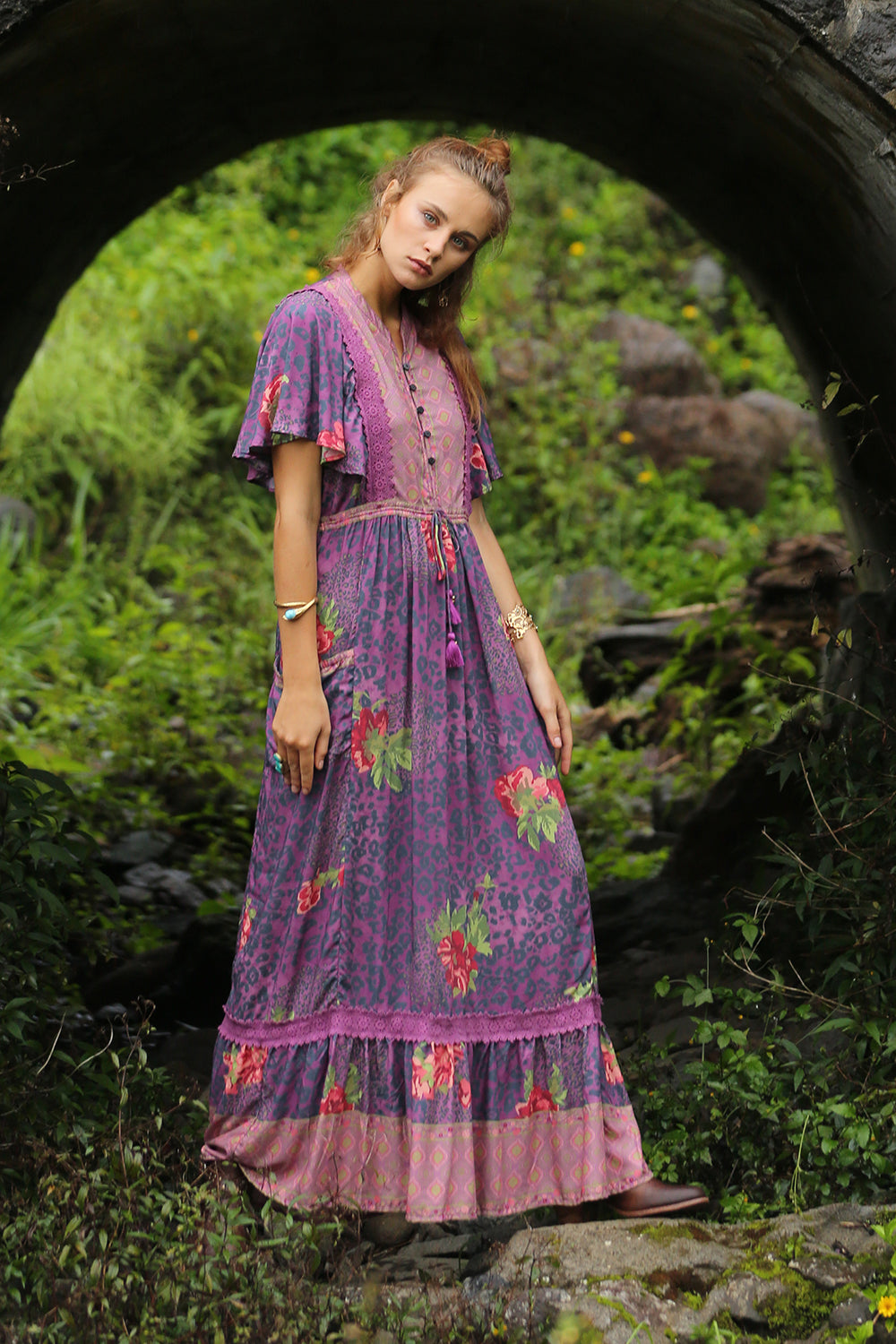 Sahara Maxi Dress - Purple Potion - Tulle and Batiste