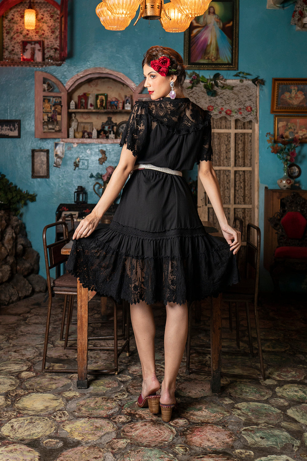Senorita Playdress - Moonless Black - Senorita by Tulle and Batiste