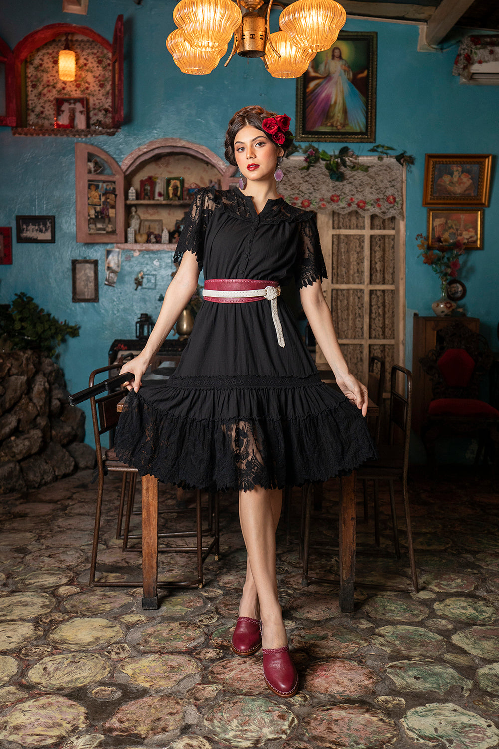 Senorita Playdress - Moonless Black - Senorita by Tulle and Batiste