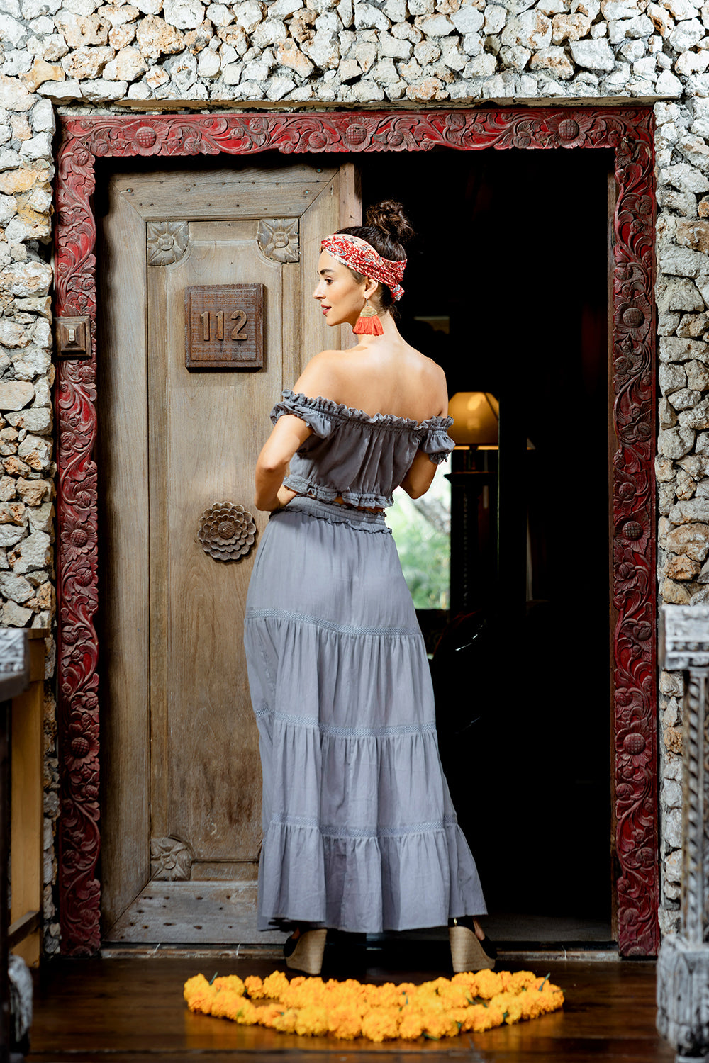 Soka Lace Top - Mirage Grey - Dreamland by Tulle and Batiste