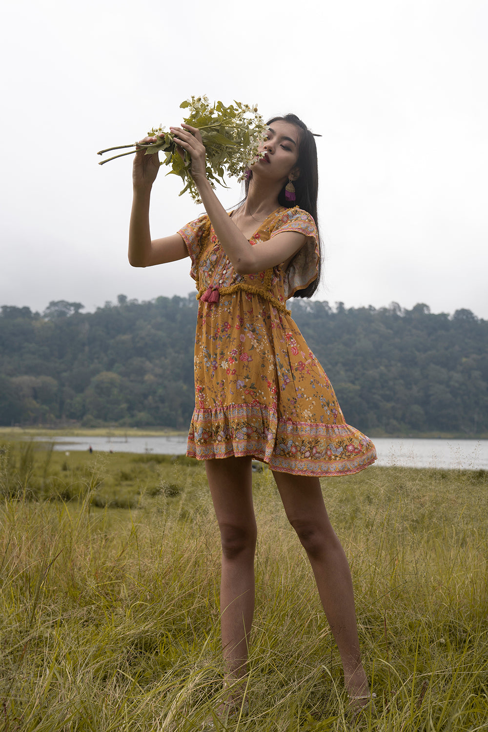 Tian Mini Dress - Tulle and Batiste