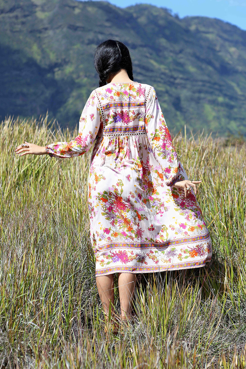 Bella Bell Sleeves Maxi Dress - Primrose Pink - Tulle and Batiste
