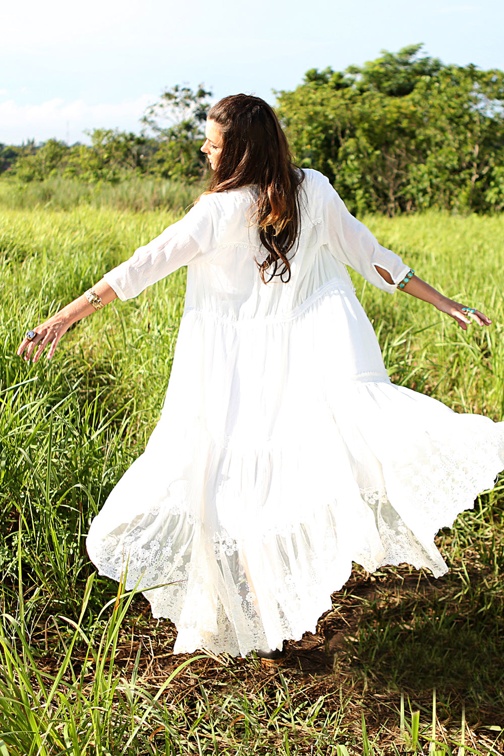 Daisy Rose Maxi Dress - Tulle and Batiste