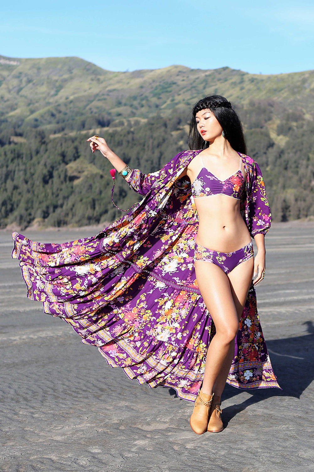 Dahlia Bloomers - Plum - Tulle and Batiste