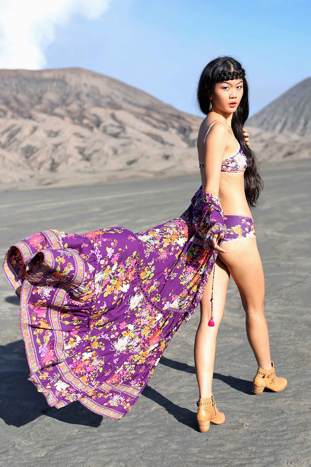 Dahlia Bloomers - Plum - Tulle and Batiste