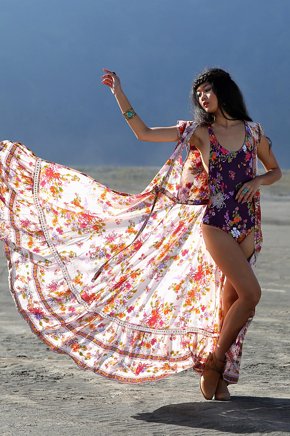 Dahlia One Piece - Plum - Tulle and Batiste