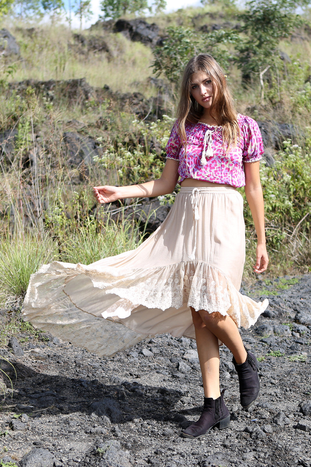 Fairy Love Maxi Skirt - Tulle and Batiste