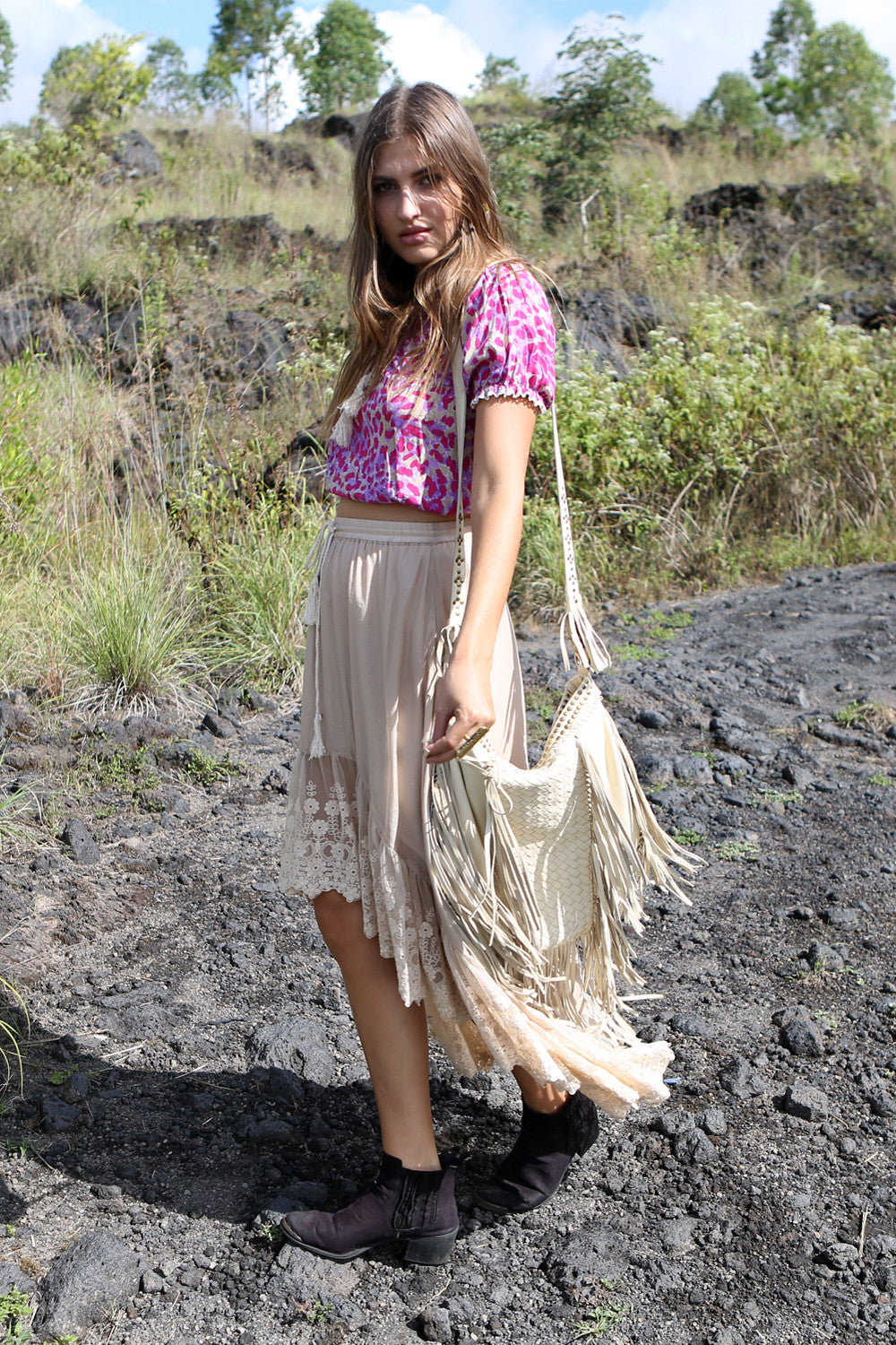 Hunter Tassel Bag - Tulle and Batiste