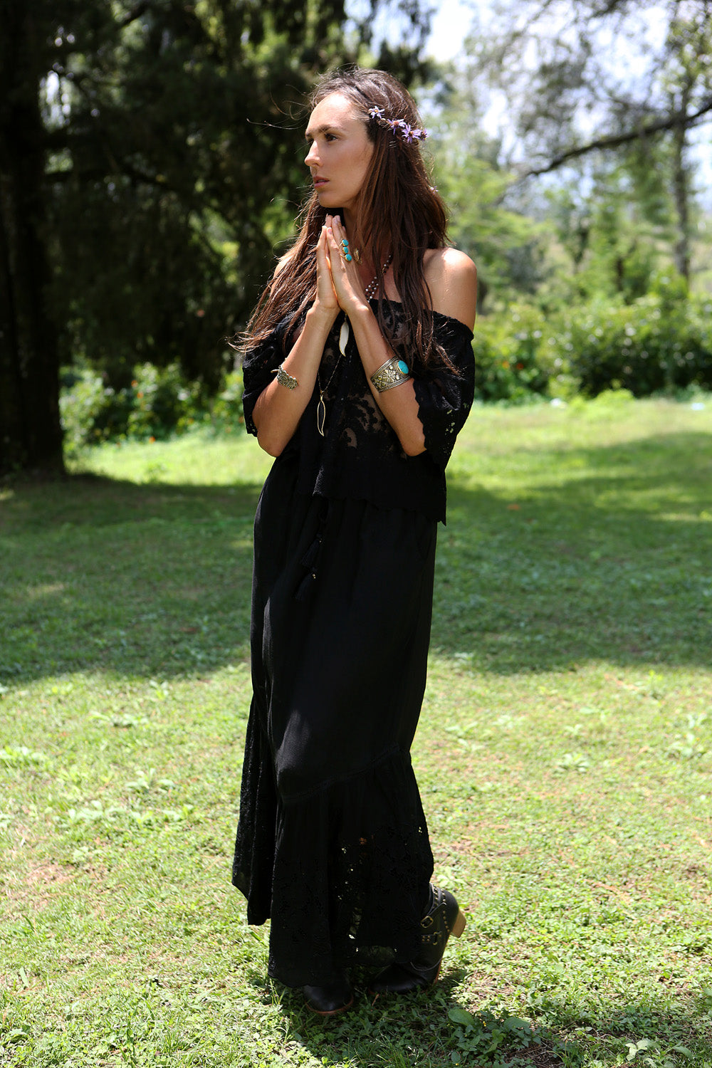 Willow Embroidery Skirt - Tulle and Batiste