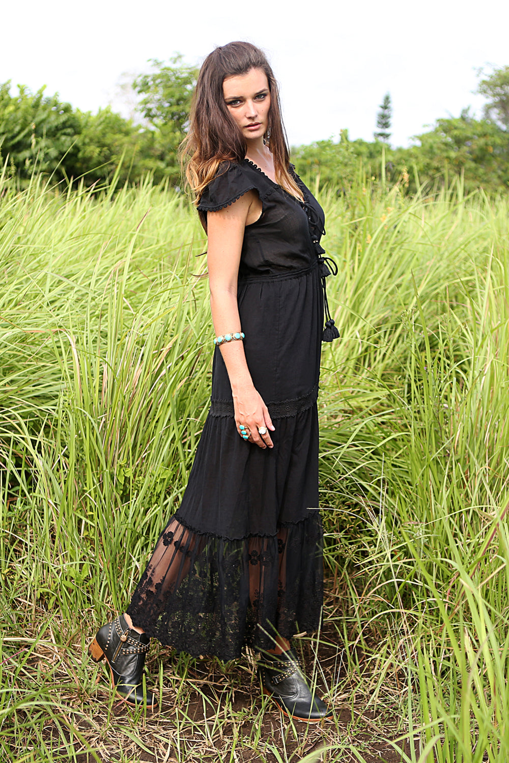 Willow Maxi Dress - Tulle and Batiste