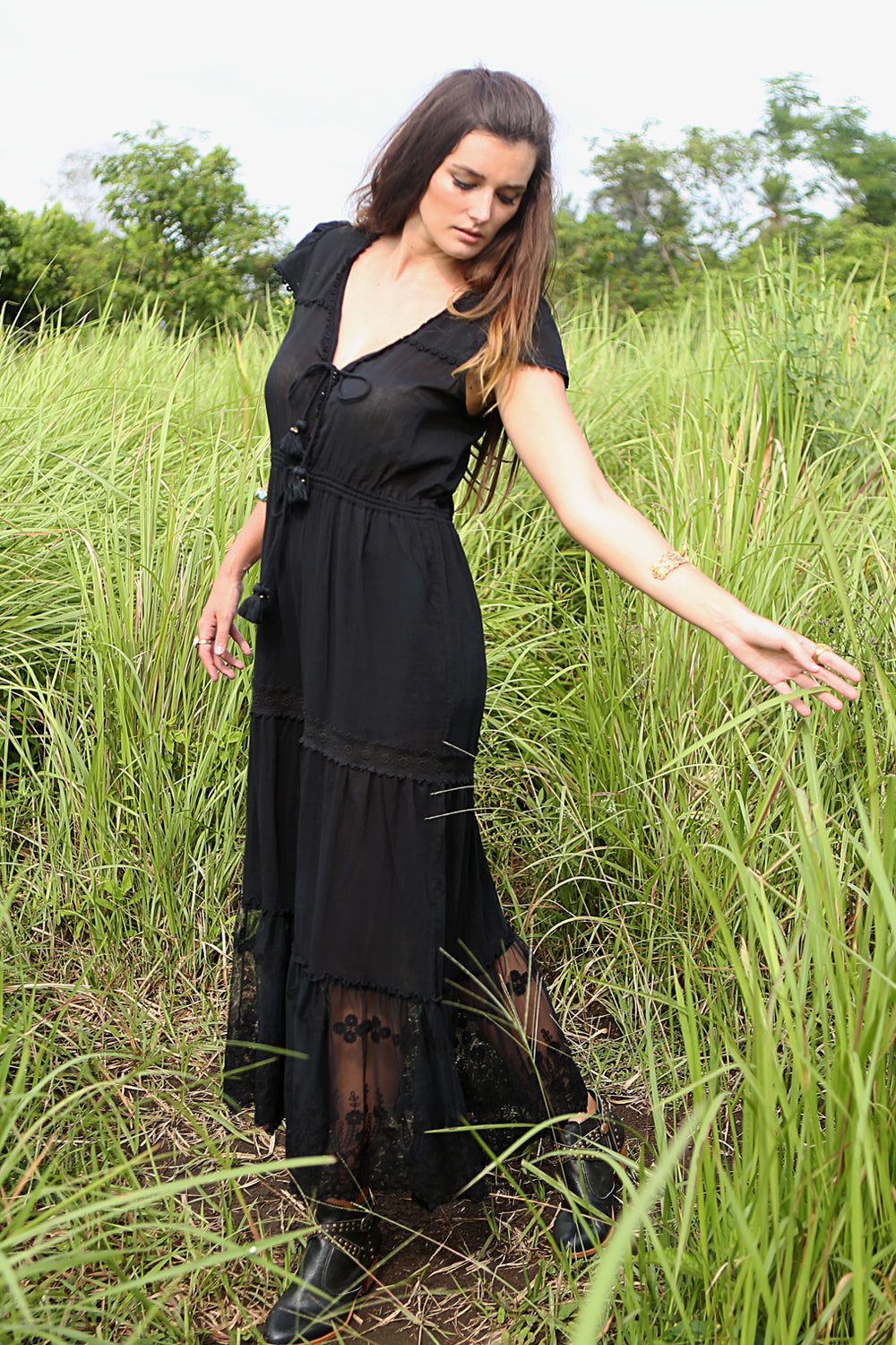 Willow Maxi Dress - Tulle and Batiste