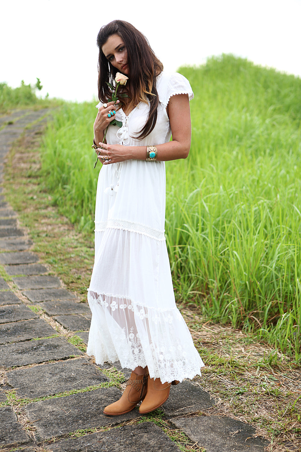 Willow Maxi Dress - Tulle and Batiste