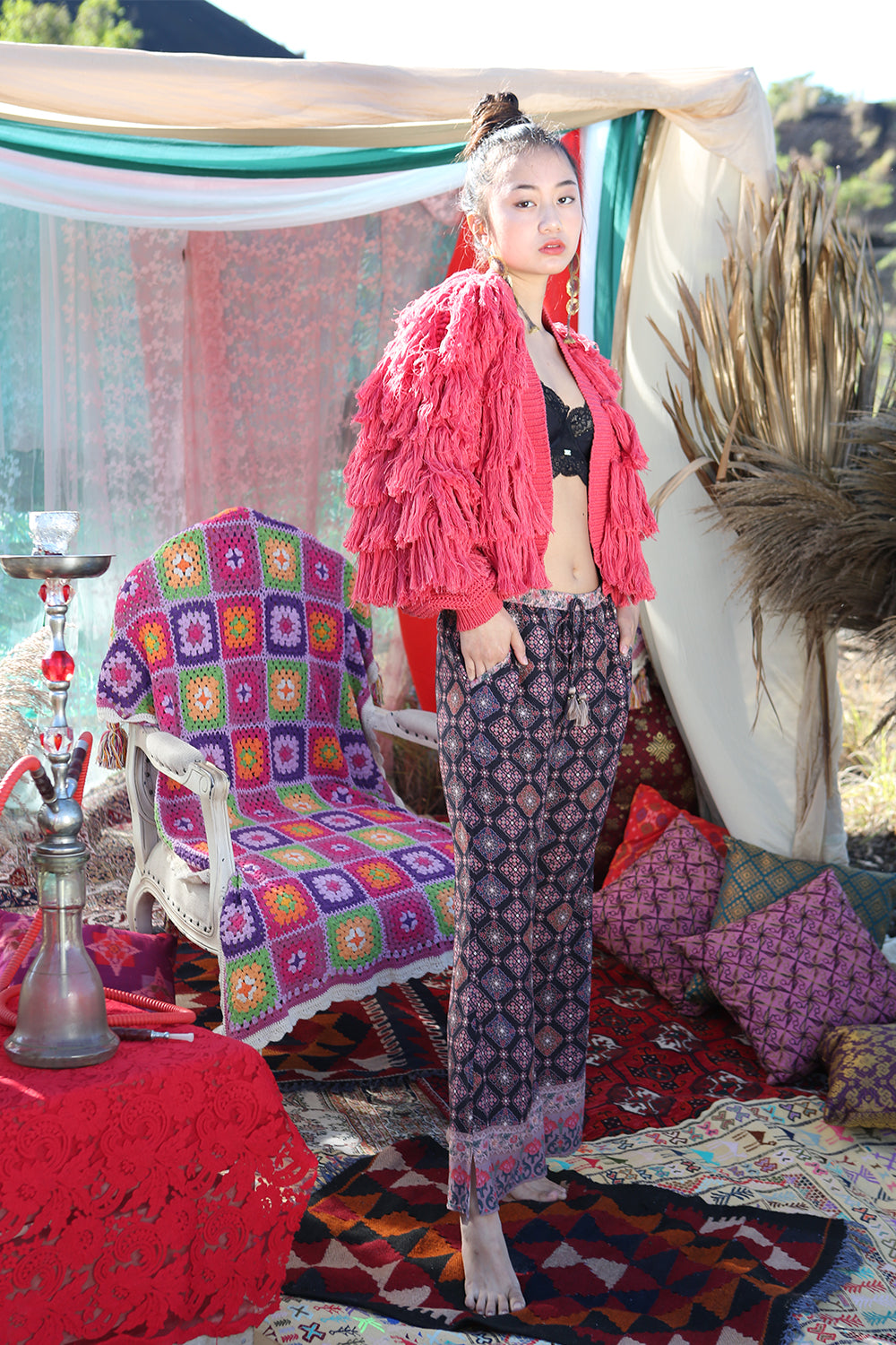 Zaara Flare Pants - Tulle and Batiste