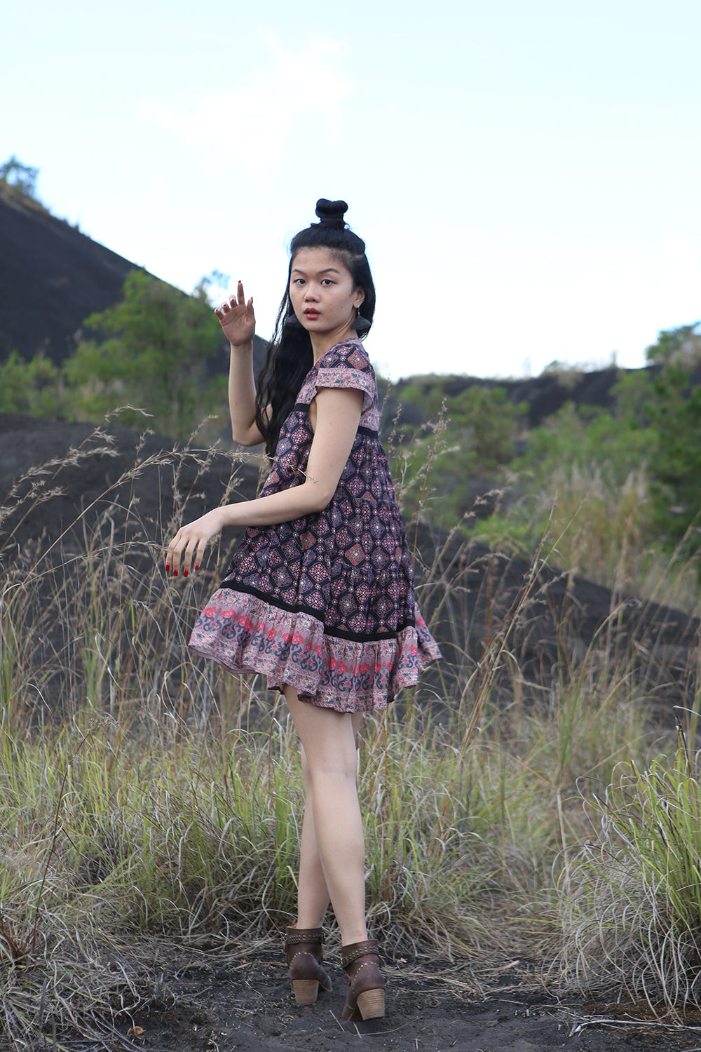 Zaara Frill Mini Dress by Tulle and Batiste