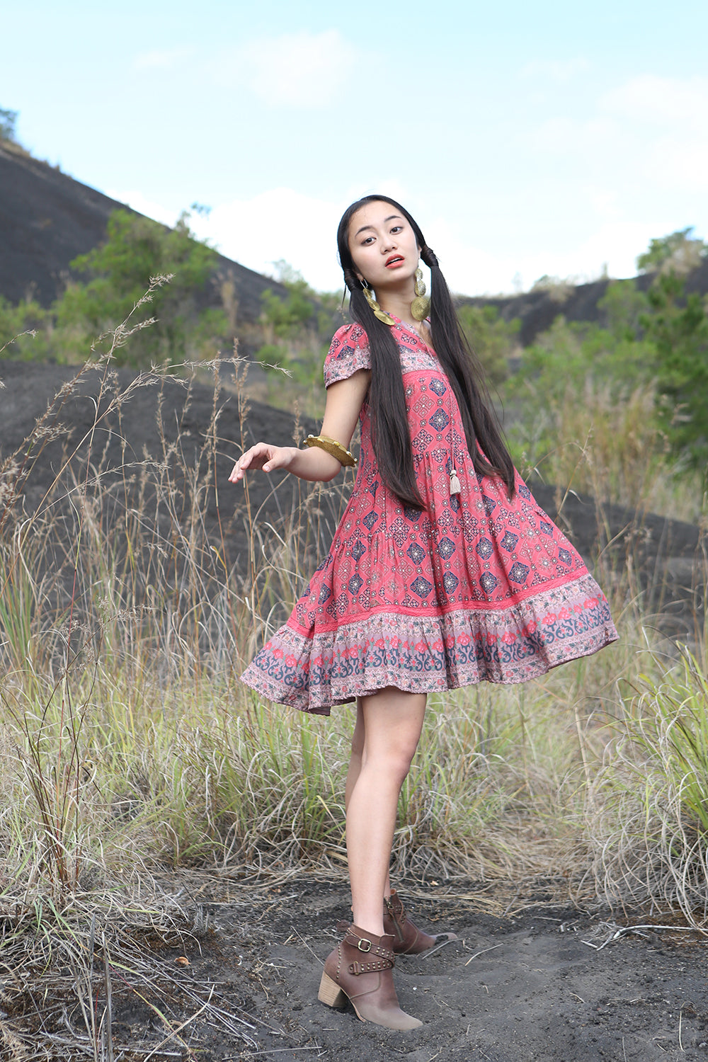 Zaara Frill Mini Dress by Tulle and Batiste