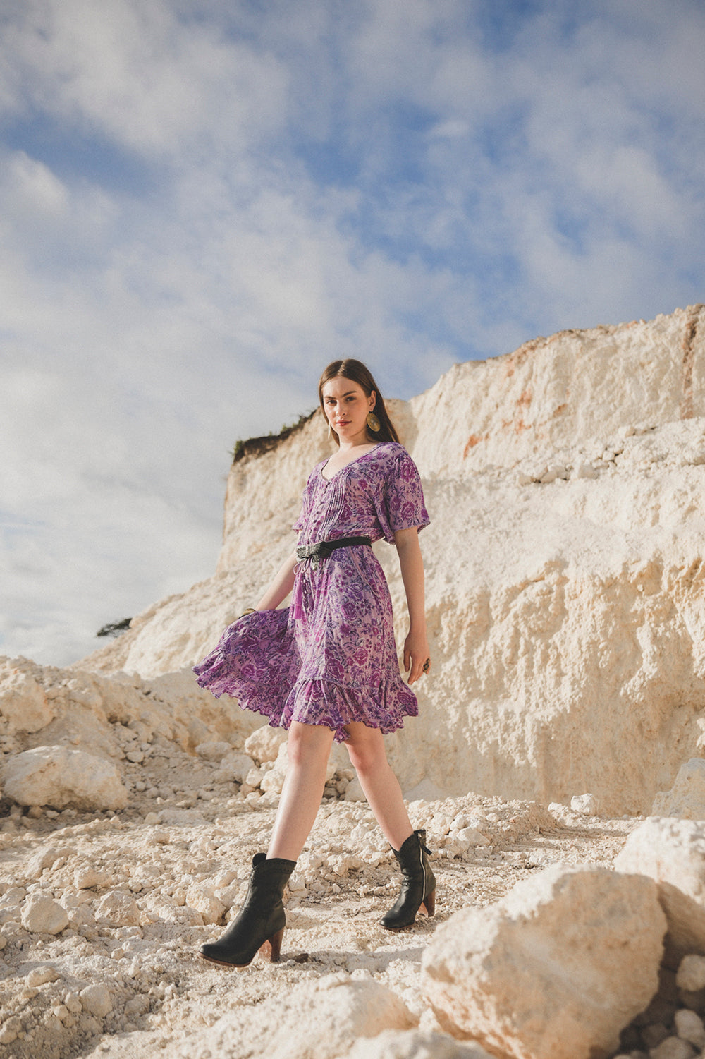 Alba Playdress - Violet - Peony by Tulle and Batiste - Ethical Slow Fashion - Free Shipping - Easy Returns