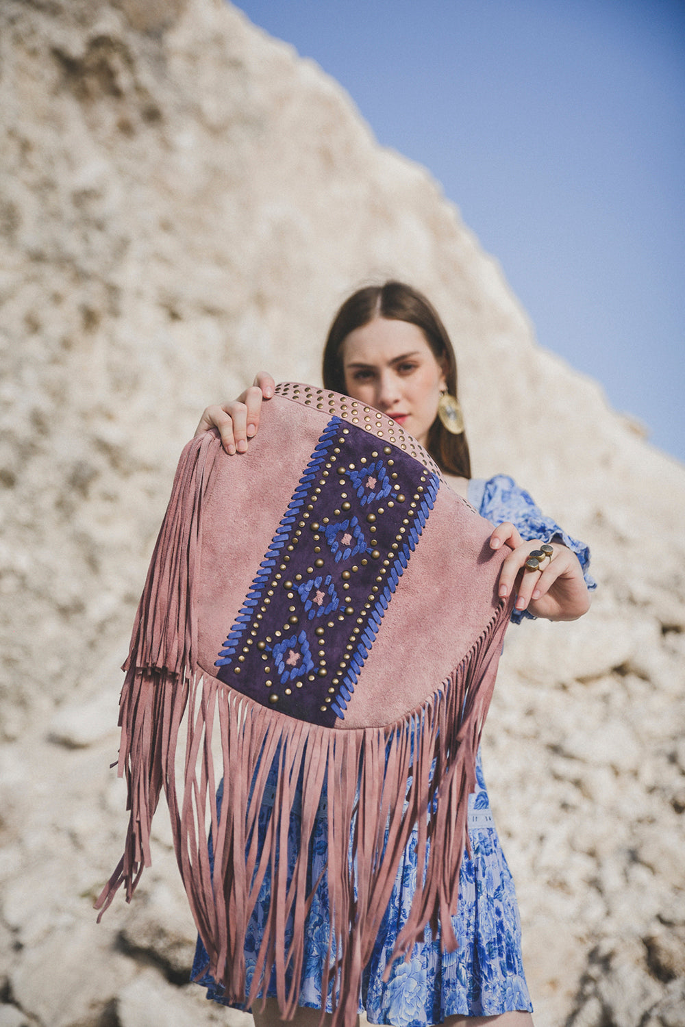 Ayana Tassel Bag - Cloud Pink - Peony by Tulle and Batiste - Ethical Slow Fashion - Free Shipping - Easy Returns