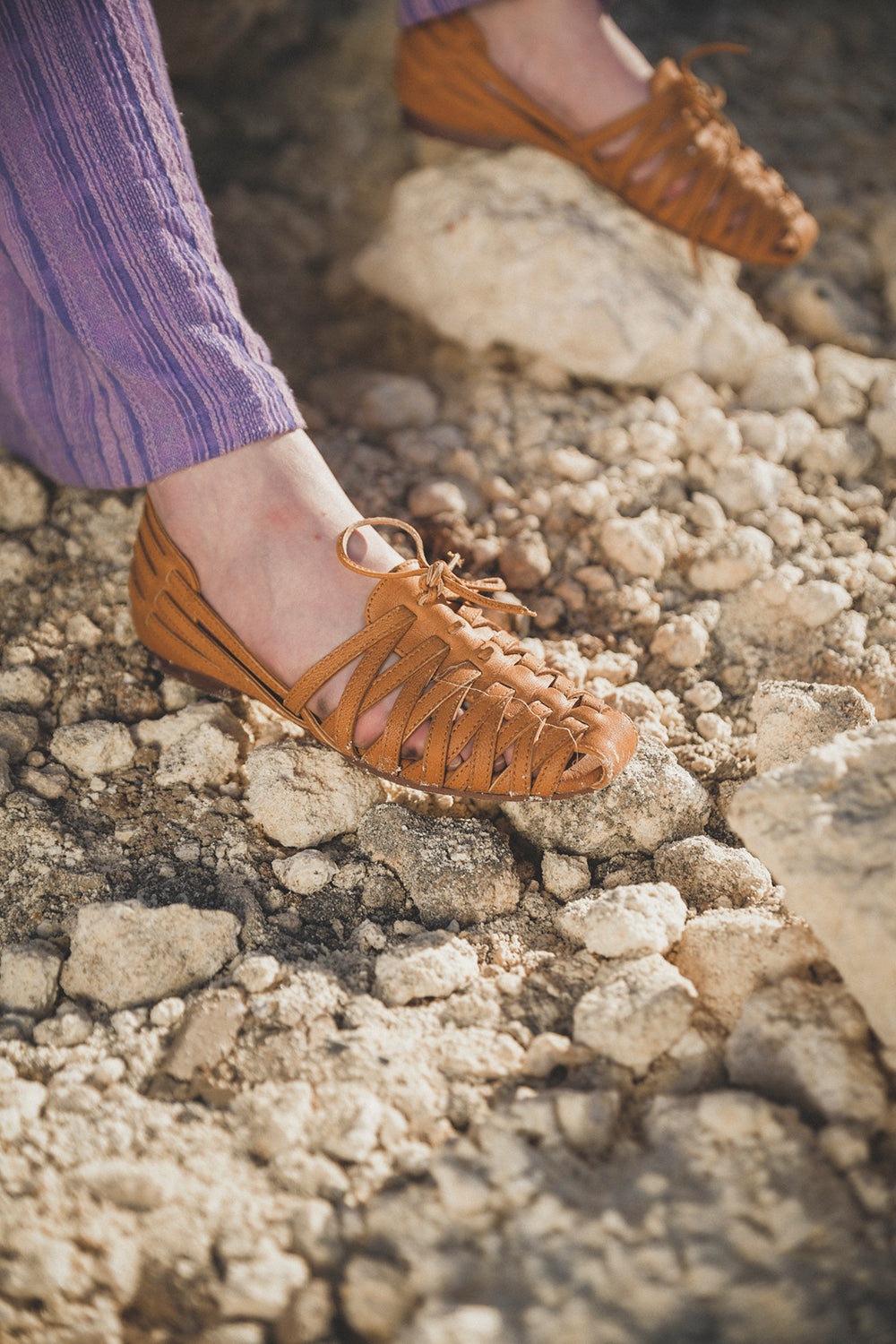 Calla Sandals - Natural - Peony by Tulle and Batiste - Ethical Slow Fashion - Free Shipping - Easy Returns