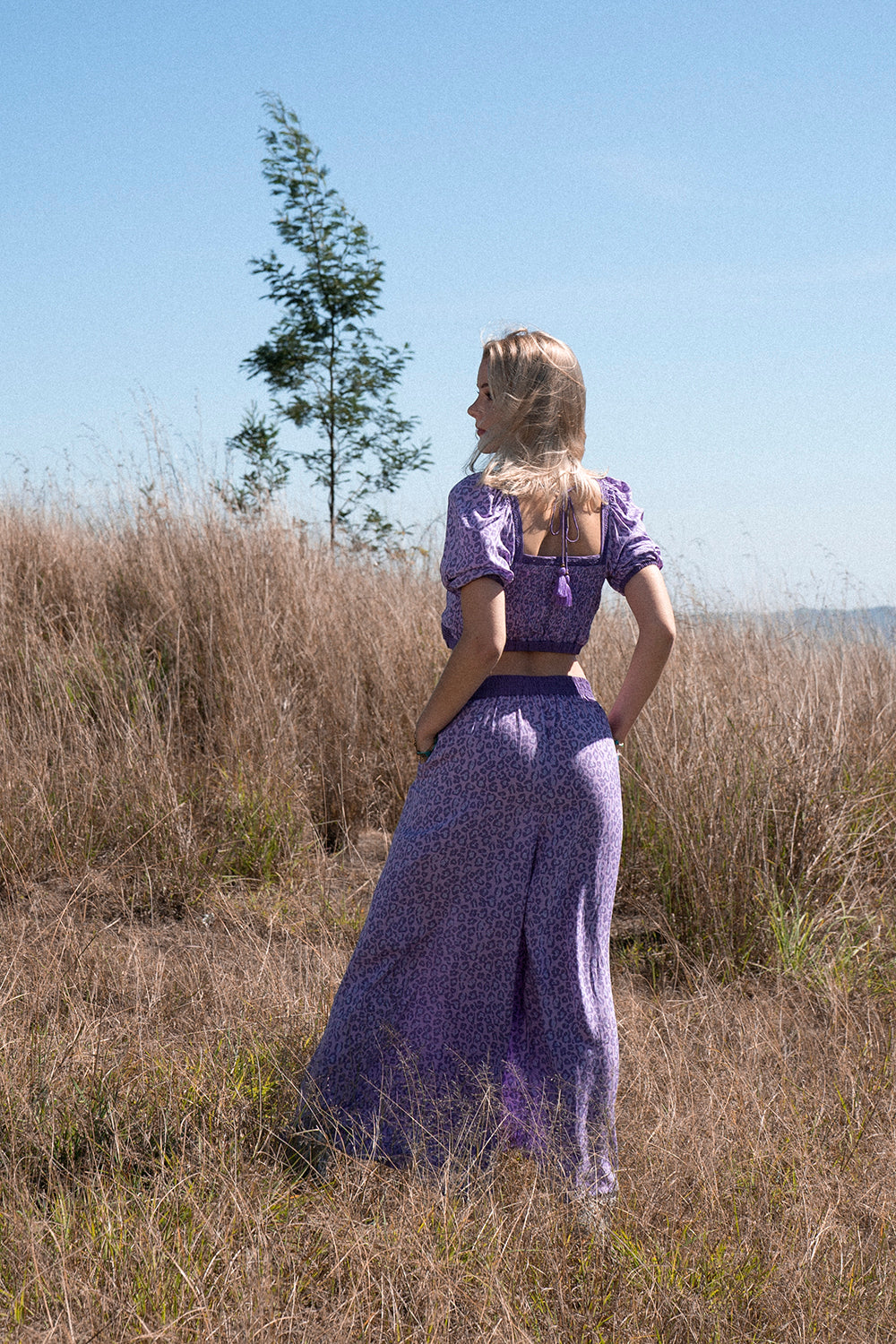 Clover Crop Top - Lilac - Into the Wild by Tulle and Batiste