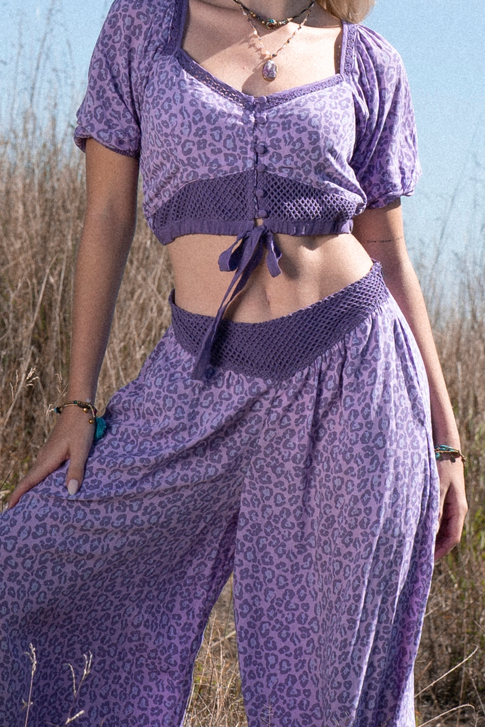 Clover Crop Top - Lilac - Into the Wild by Tulle and Batiste