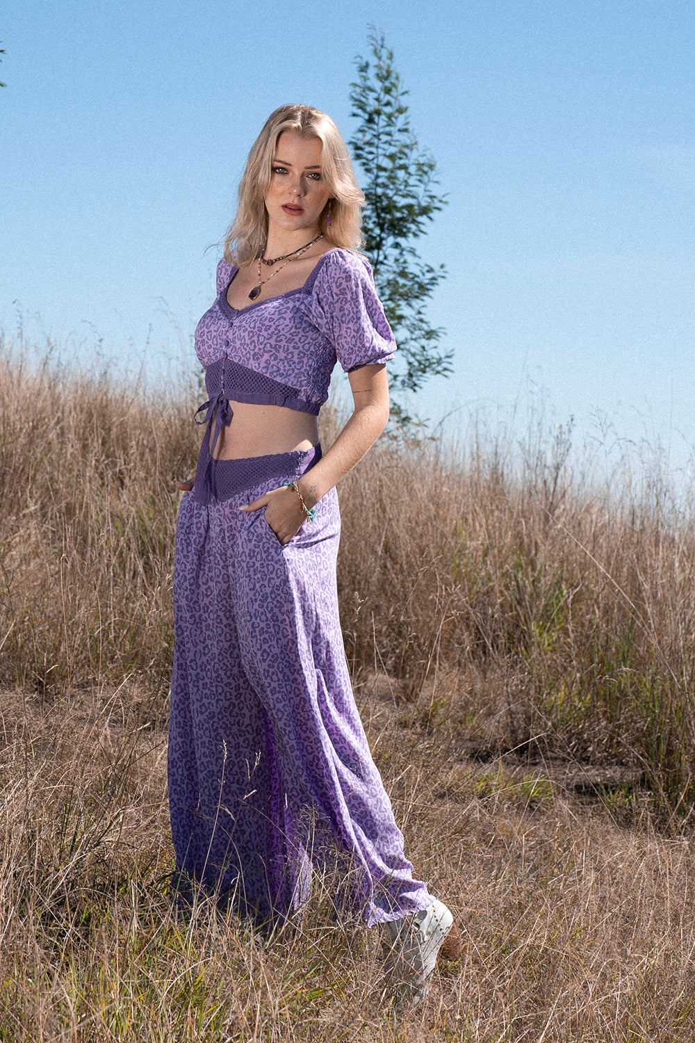 Clover Culottes - Lilac - Into the Wild by Tulle and Batiste