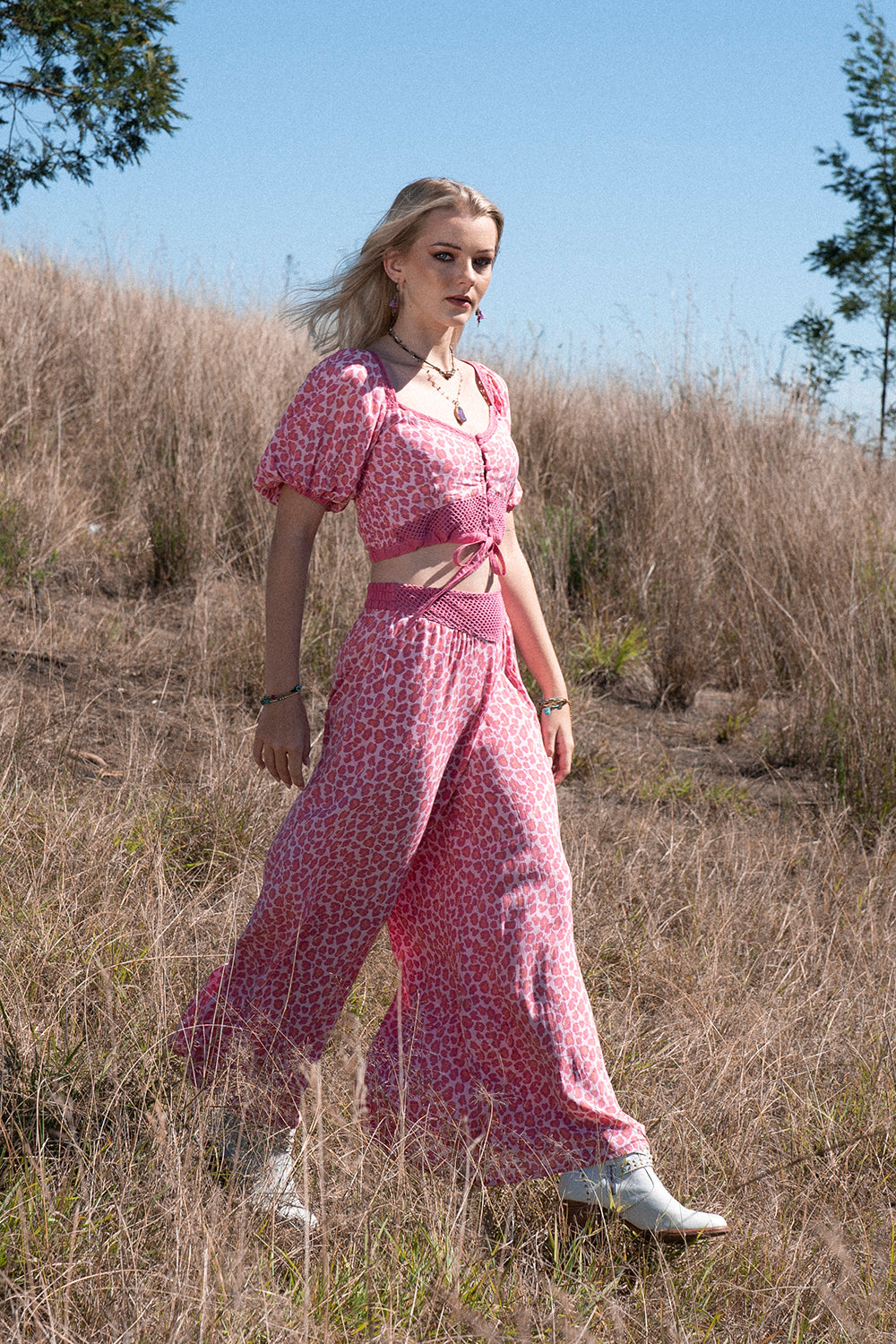 Clover Culottes - Magenta - Into the Wild by Tulle and Batiste