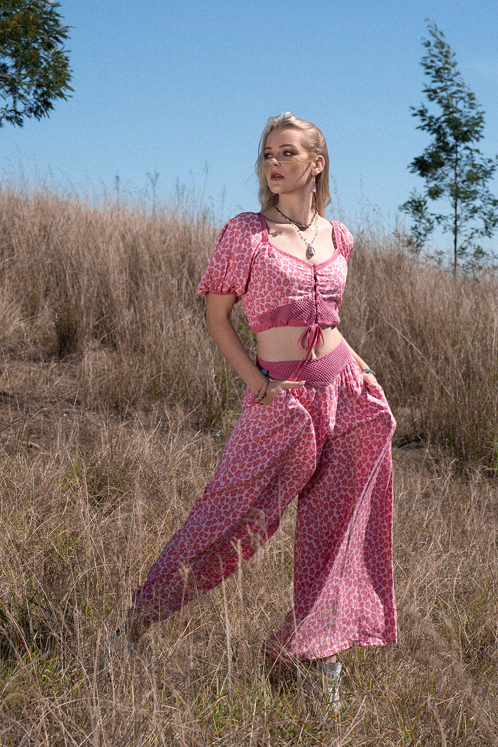 Clover Culottes - Magenta - Into the Wild by Tulle and Batiste