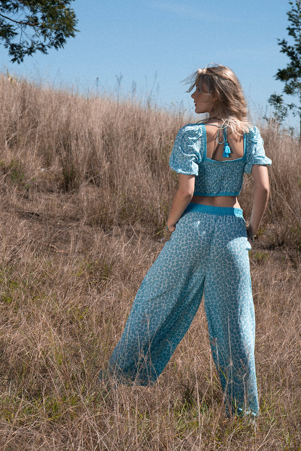 Clover Culottes - Turquoise - Into the Wild by Tulle and Batiste