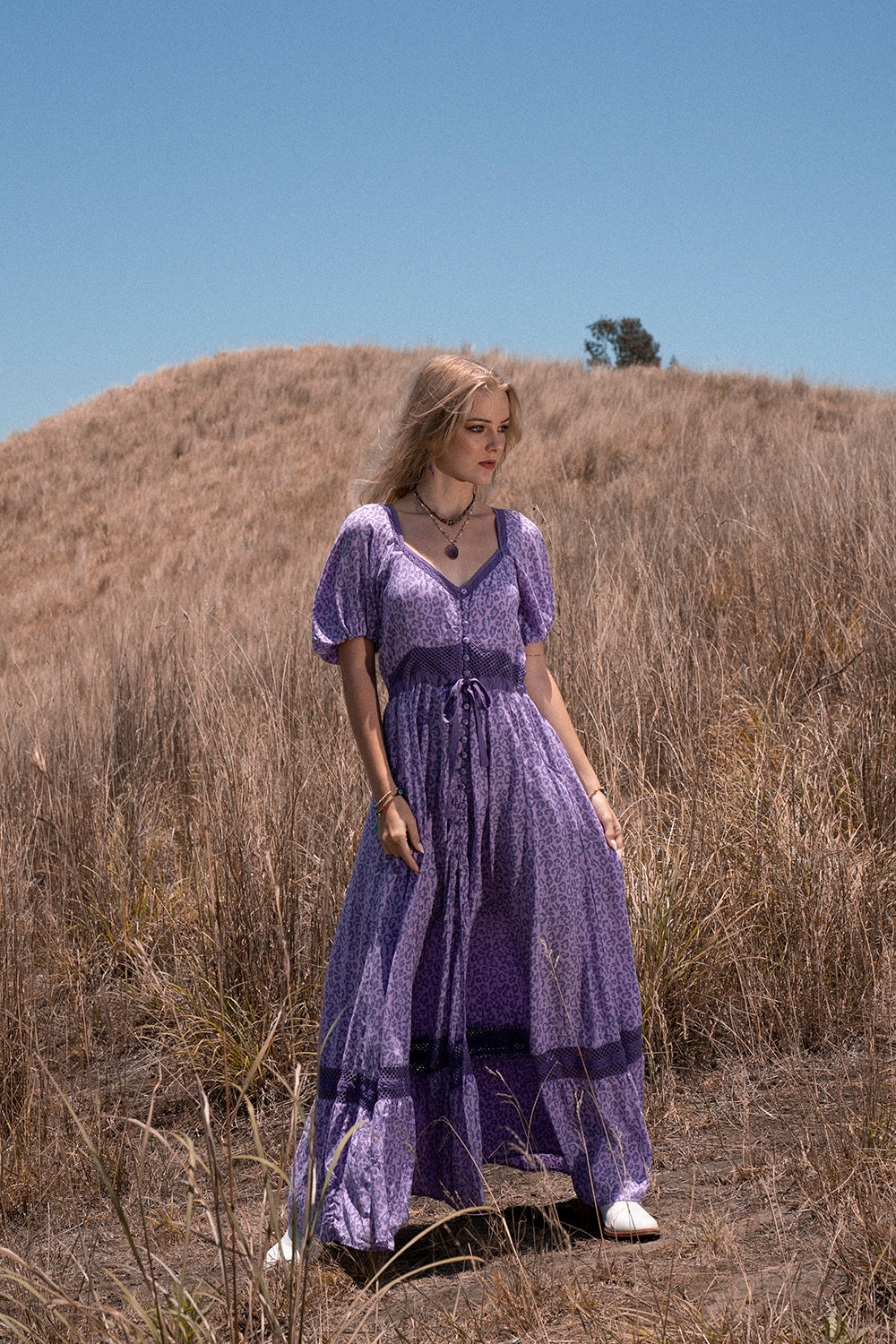 Lavender Maxi Dress - Lilac - Into the Wild by Tulle and Batiste